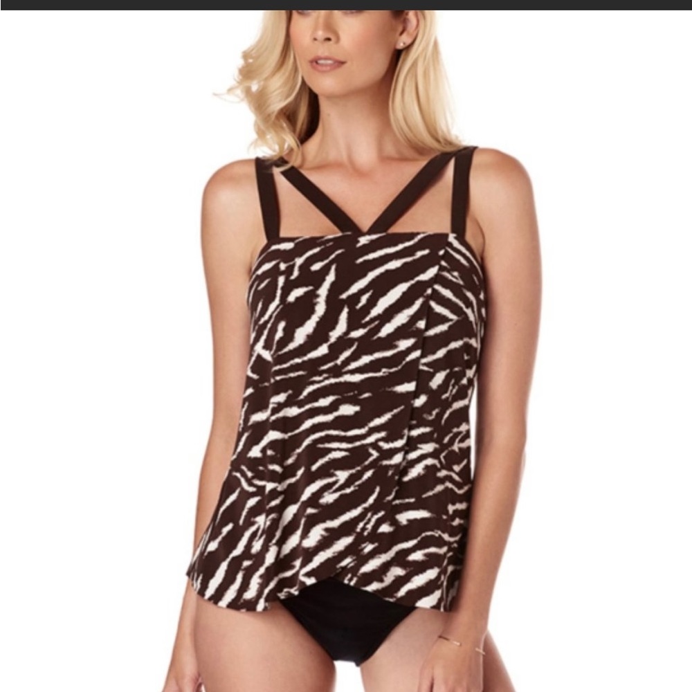 New Magicsuit On Safari Michelle Tankini swimsuit top 8 underwire